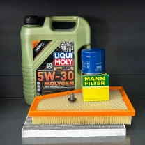 Комплект для ТО Jeep Grand Cherokee WL 2.0  Liqui Moly 5w30 (Масло, фільтр масляний, фільтр повітряний, фільтр салону вугільний,