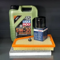Комплект для ТО Jeep Grand Cherokee WL 2.0  Liqui Moly 5w30 (Масло, фільтр масляний, фільтр повітряний, фільтр салону вугільний,