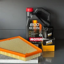 Комплект для ТО Jeep Grand Cherokee WL 2.0  Motul 5w30 (Масло, фільтр масляний, фільтр повітряний, фільтр салону вугільний, зливна