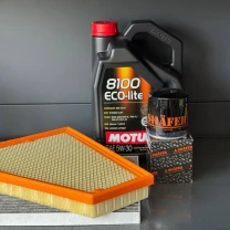 Комплект для ТО Jeep Grand Cherokee WL 2.0  Motul 5w30 (Масло, фільтр масляний, фільтр повітряний, фільтр салону вугільний, зливна