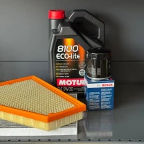 Комплект для ТО Jeep Grand Cherokee WL 2.0  Motul 5w30 (Масло, фільтр масляний, фільтр повітряний, фільтр салону вугільний, зливна