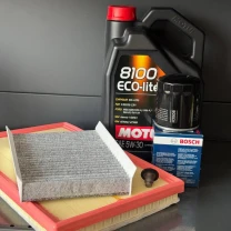 Комплект для ТО MOTUL Eco-Lite 5w30 Dodge Hornet 2.0 Jeep Compass 2.0 2023  (Масло, фільтр масляний, фільтр повітряний, фільтр