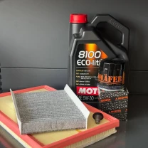Комплект для ТО MOTUL Eco-Lite 5w30 Dodge Hornet 2.0 Jeep Compass 2.0 2023  (Масло, фільтр масляний, фільтр повітряний, фільтр