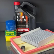Комплект для ТО MOTUL Eco-Lite 5w20 Dodge Hornet 2.0 Jeep Compass 2.0 2023  (Масло, фільтр масляний, фільтр повітряний, фільтр