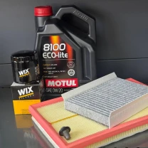 Комплект для ТО MOTUL Eco-Lite 0w20 Dodge Hornet 2.0 Jeep Compass 2.0 2023  (Масло, фільтр масляний, фільтр повітряний, фільтр