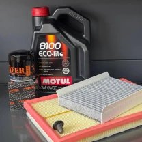 Комплект для ТО MOTUL Eco-Lite 0w20 Dodge Hornet 2.0 Jeep Compass 2.0 2023  (Масло, фільтр масляний, фільтр повітряний, фільтр