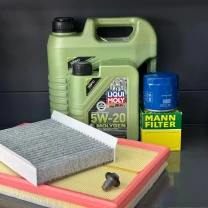 Комплект для ТО Liqui moly 5w20 Dodge Hornet 2.0 Jeep Compass 2.0 2023  (Масло 4+1, фільтр масляний, фільтр повітряний, фільтр