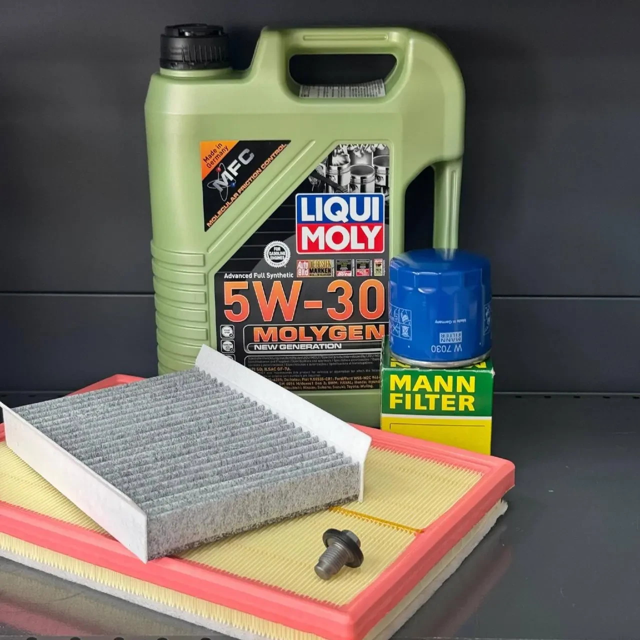 Комплект для ТО Liqui moly 5w30 Dodge Hornet 2.0 Jeep Compass 2.0 2023 (Маслo, фільтр масляний, фільтр повітряний, фільтр салону
