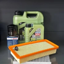 Комплект для ТО Liqui Moly 5w20 CHRYSLER 200 2.4 (Масло 4+1, фільтр масляний, фільтр повітряний, фільтр салону вугільний, зливна