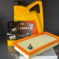 Комплект для ТО  KROON OIL 0w20 CHRYSLER 200 2.4 (Масло, фільтр масляний, фільтр повітряний, фільтр салону вугільний, зливна