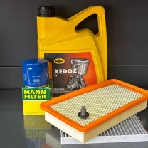 Комплект для ТО KROON OIL 5w30 CHRYSLER 200 2.4 (Масло, фільтр масляний, фільтр повітряний, фільтр салону вугільний, зливна