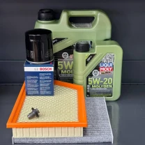 Комплект для ТО Liqui Moly 5w20 Jeep Cherokee до рест -2018 2.4 (Масло 4+1, фільтр масляний, фільтр повітряний, фільтр салону