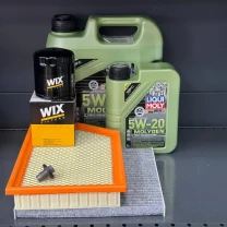 Комплект для ТО Liqui Moly 5w20 Jeep Cherokee до рест -2018 2.4 (Масло 4+1, фільтр масляний, фільтр повітряний, фільтр салону