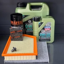 Комплект для ТО Liqui Moly 0w20 Jeep Cherokee до рест -2018 2.4 (Масло 4+1, фільтр масляний, фільтр повітряний, фільтр салону