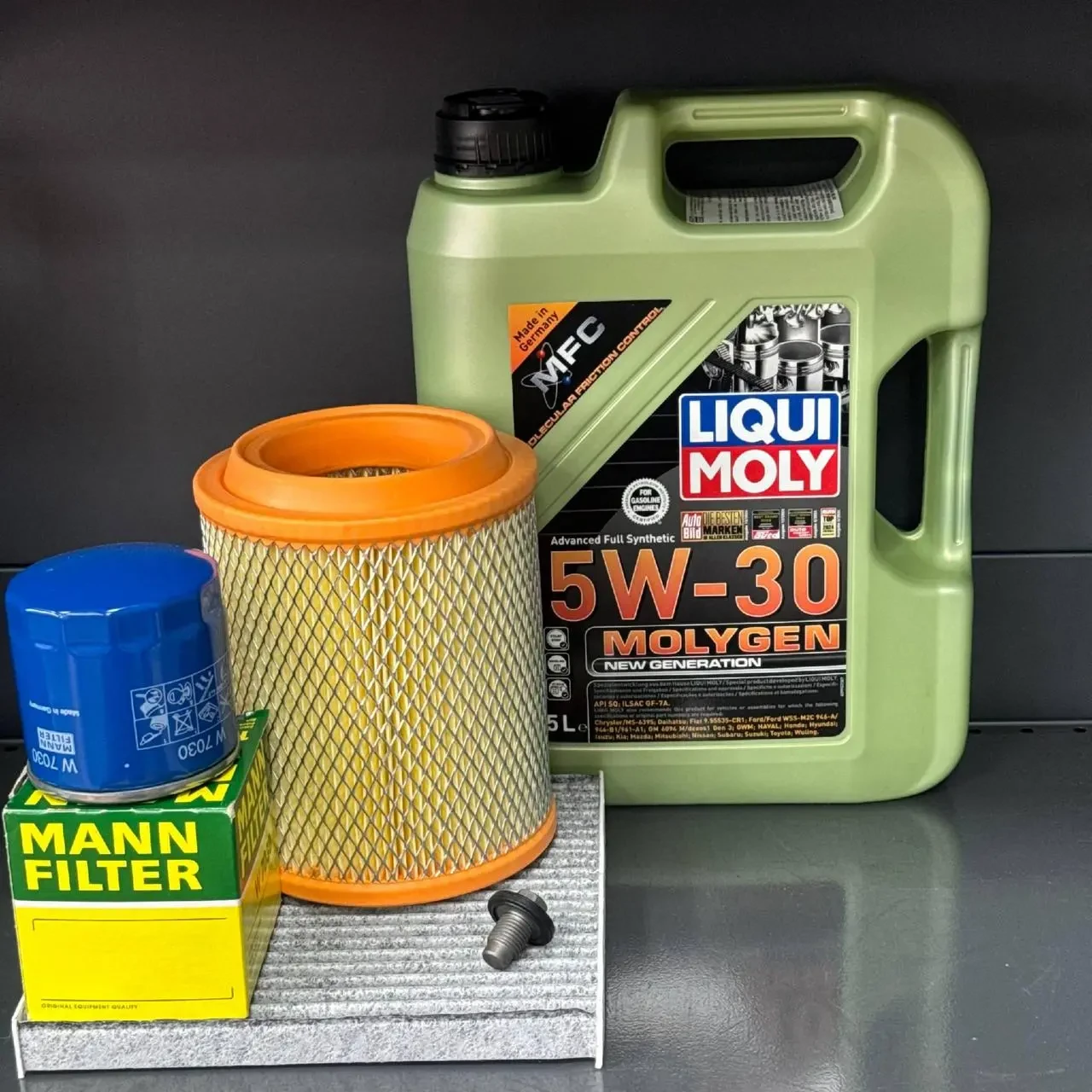 Комплект для ТО Liqui Moly 5w30 Jeep Patriot 2.0/2.4 11-16 Compass 2.0/2.4 11-16 Dodge Caliber 2.0 11-12/2.4 11 (Масло, фільтр