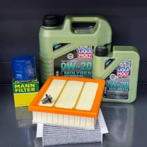 Комплект для ТО  Liqui Moly 0w20 Jeep Compass / Jeep Renegade / Fiat 500X / Dodge ProMaster / Alfa Romeo Tonale (Масло 4л+1л,
