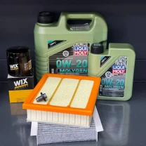 Комплект для ТО  Liqui Moly 0w20 Jeep Compass / Jeep Renegade / Fiat 500X / Dodge ProMaster / Alfa Romeo Tonale (Масло 4л+1л,
