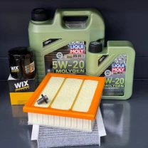 Комплект для ТО Liqui Moly 5w20 Jeep Compass / Jeep Renegade / Fiat 500X / Dodge ProMaster / Alfa Romeo Tonale (Масло 4л+1л,