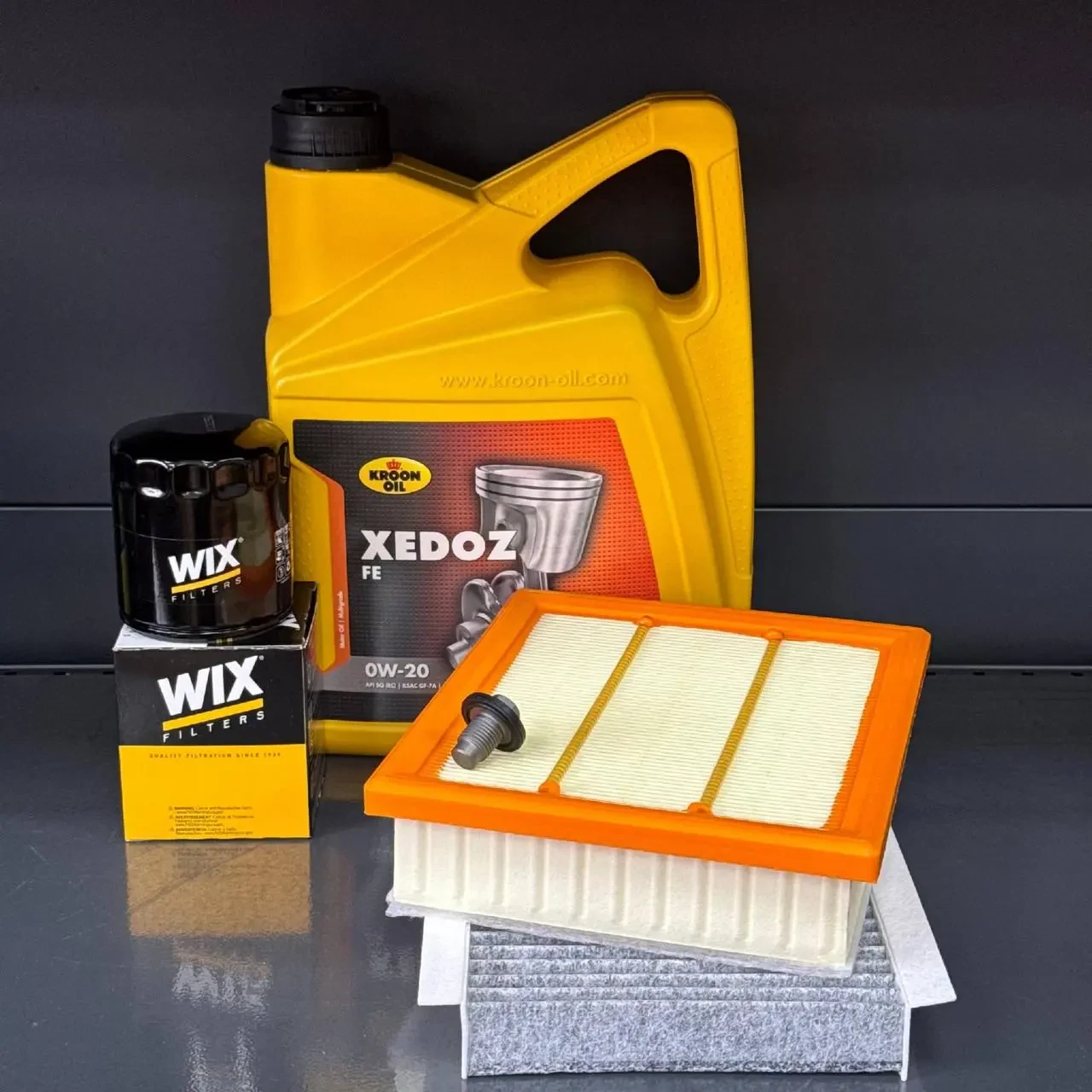 Комплект для ТО KROON OIL 0w20 Jeep Compass / Jeep Renegade / Fiat 500X / Dodge ProMaster / Alfa Romeo Tonale (Масло, фільтр