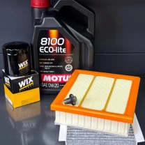 Комплект для ТО Motul 0w20 Jeep Compass / Jeep Renegade / Fiat 500X / Dodge ProMaster / Alfa Romeo Tonale (Масло, фільтр масляний,
