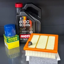 Комплект для ТО Motul 5w20 Jeep Compass / Jeep Renegade / Fiat 500X / Dodge ProMaster / Alfa Romeo Tonale (Масло, фільтр масляний,