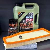 Комплект для ТО Liqui Moly 5w30 Jeep Cherokee рест 2018+ 2.0 (Масло, фільтр масляний, фільтр повітряний, фільтр салону вугільний,