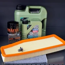 Комплект для ТО Liqui Moly 0w20 Jeep Cherokee рест 2018+ 2.0 (Масло 4+1, фільтр масляний, фільтр повітряний, фільтр салону