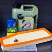 Комплект для ТО Liqui Moly 0w20 Jeep Cherokee рест 2018+ 2.0 (Масло 4+1, фільтр масляний, фільтр повітряний, фільтр салону