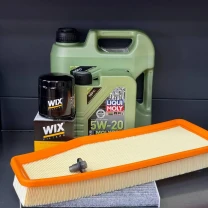 Комплект для ТО Liqui Moly 5w20 Jeep Cherokee рест 2018+ 2.0 (Масло 4+1, фільтр масляний, фільтр повітряний, фільтр салону
