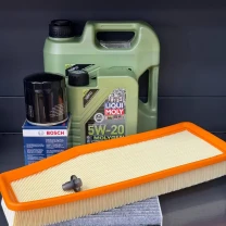 Комплект для ТО Liqui Moly 5w20 Jeep Cherokee рест 2018+ 2.0 (Масло 4+1, фільтр масляний, фільтр повітряний, фільтр салону