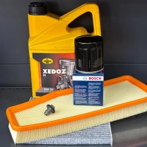 Комплект для ТО KROON OIL 0w20 Jeep Cherokee рест 2018+ 2.0 (Масло, фільтр масляний, фільтр повітряний, фільтр салону вугільний,