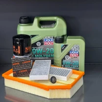 Комплект для ТО Liqui Moly 0w20 Jeep Wrangler 2.0 2018 (Масло 4+1, фільтр масляний, фільтр повітряний, фільтр салону вугільний,