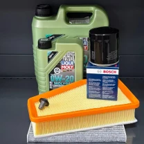 Комплект для ТО Liqui Moly 0w20 Jeep Cherokee рест 2018+ 2.4 (Масло 4л+1л, фільтр масляний, фільтр повітряний, фільтр салону