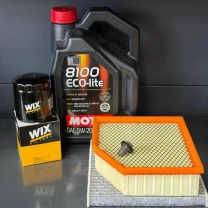 Комплект для ТО Motul   5w20 DODGE DART 2.0/2.4 (Масло, фільтр масляний, фільтр повітряний, фільтр салону вугільний, зливна