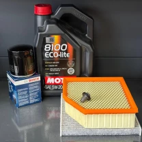 Комплект для ТО Motul   5w20 DODGE DART 2.0/2.4 (Масло, фільтр масляний, фільтр повітряний, фільтр салону вугільний, зливна