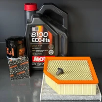 Комплект для ТО Motul   5w20 DODGE DART 2.0/2.4 (Масло, фільтр масляний, фільтр повітряний, фільтр салону вугільний, зливна