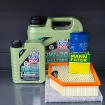 Комплект для ТО Liqui Moly  0w20 DODGE DART 2.0/2.4 (Масло 4+1, фільтр масляний, фільтр повітряний, фільтр салону вугільний,