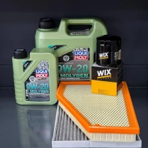 Комплект для ТО Jeep Grand Cherokee WL 2.0  Liqui Moly 0w20 (Масло 4+1, фільтр масляний, фільтр повітряний, фільтр салону