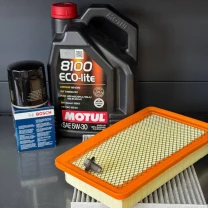 Комплект для ТО Motul 5w30 CHRYSLER 200 2.4 (Масло, фільтр масляний, фільтр повітряний, фільтр салону вугільний, зливна кришка)
