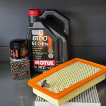 Комплект для ТО Motul 5w30 CHRYSLER 200 2.4 (Масло, фільтр масляний, фільтр повітряний, фільтр салону вугільний, зливна кришка)