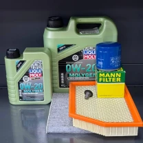 Комплект для Liqui Moly 0w20 Jeep Cherokee до рест -2018 2.4 (Масло 4+1, фільтр масляний, фільтр повітряний, фільтр салону