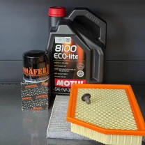 Комплект для Motul 5w30 Jeep Cherokee до рест -2018 2.4 (Масло , фільтр масляний, фільтр повітряний, фільтр салону вугільний,