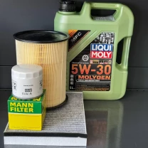 Комплект для ТО Liqui Moly 5w30 Ford focus (2.0) 12-18 Focus (1.0L) 15-18 Escape (1.5 L) 17-19/(1.6 L) 13 (Масло, фільтр масляний,
