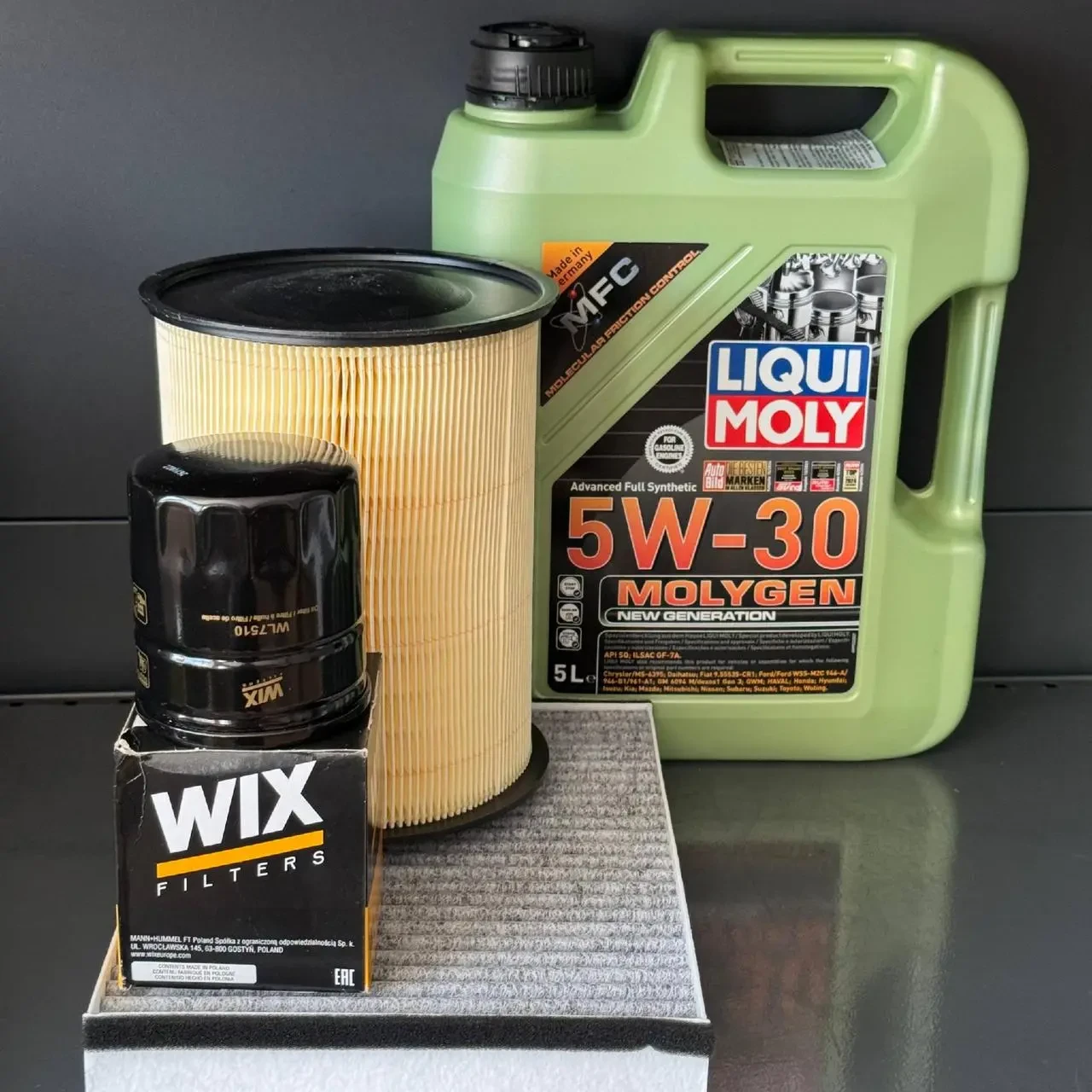 Комплект для ТО Liqui Moly 5w30 Ford focus (2.0) 12-18 Focus (1.0L) 15-18 Escape (1.5 L) 17-19/(1.6 L) 13 (Масло, фільтр масляний,