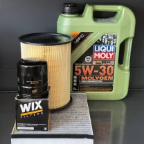 Комплект для ТО Liqui Moly 5w30 Ford focus (2.0) 12-18 Focus (1.0L) 15-18 Escape (1.5 L) 17-19/(1.6 L) 13 (Масло, фільтр масляний,