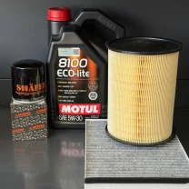 Комплект для ТО Motul 5w30 Ford focus (2.0) 12-18 Focus (1.0L) 15-18 Escape (1.5 L) 17-19/(1.6 L) 13 (Масло, фільтр масляний,