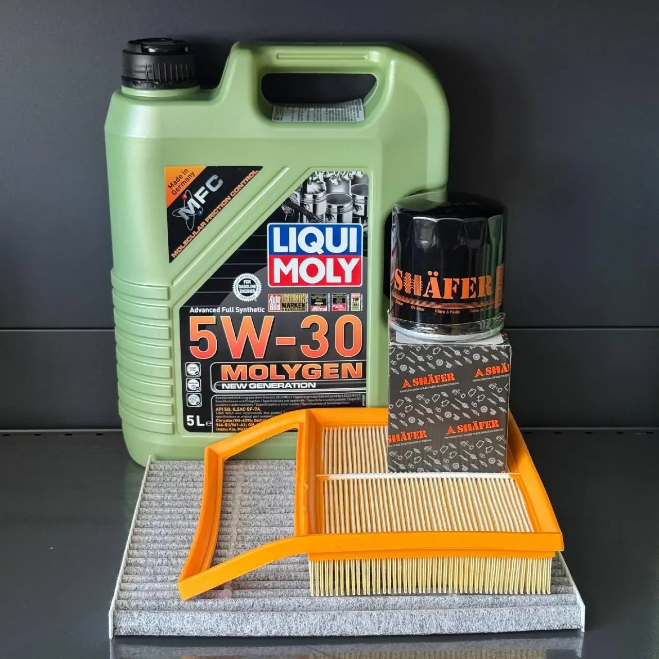 Комплект для ТО Liqui Moly 5w30 Ford Fusion 2.0 13-20 hybrid Lincoln MKZ 2.0 14-18 Hybrid (Масло, фільтр масляний, фільтр