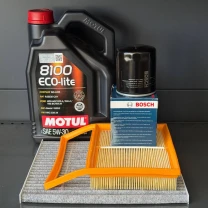 Комплект для ТО Motul  5w30 Ford Fusion 2.0 13-20 hybrid Lincoln MKZ 2.0 14-18 Hybrid (Масло, фільтр масляний, фільтр повітряний,