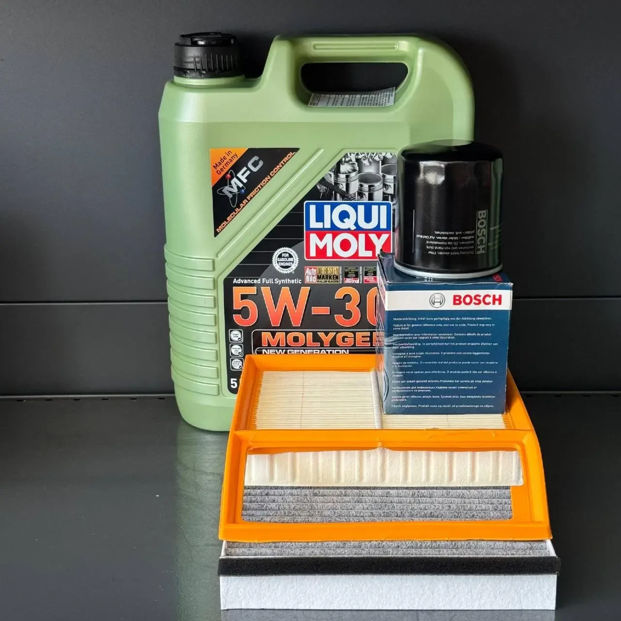 Комплект для ТО Liqui Moly 5w30 Ford C-Max 13-18 2.0 (Масло, фільтр масляний, фільтр повітряний, фільтр салону вугільний)