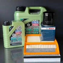 Комплект для ТО Liqui Moly 0w20 Ford C-Max 13-18 2.0 (Масло 4+1, фільтр масляний, фільтр повітряний, фільтр салону вугільний)